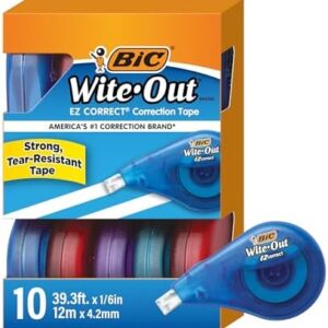 BIC Wite‑Out EZ Correct Correction Tape, 10‑Count