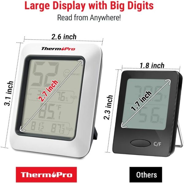 ThermoPro TP50 Digital Hygrometer Thermometer – Indoor Humidity Gauge - Image 6