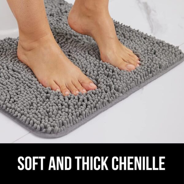 Gorilla Grip Chenille Bath Rug – 30×20 in, Ultra‑Absorbent, Non‑Slip - Image 3