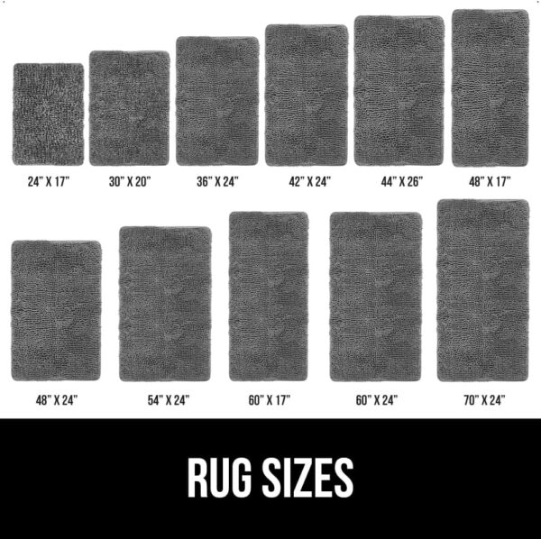 Gorilla Grip Chenille Bath Rug – 30×20 in, Ultra‑Absorbent, Non‑Slip - Image 6