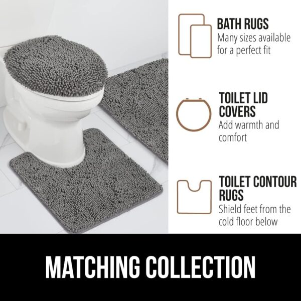Gorilla Grip Chenille Bath Rug – 30×20 in, Ultra‑Absorbent, Non‑Slip - Image 8