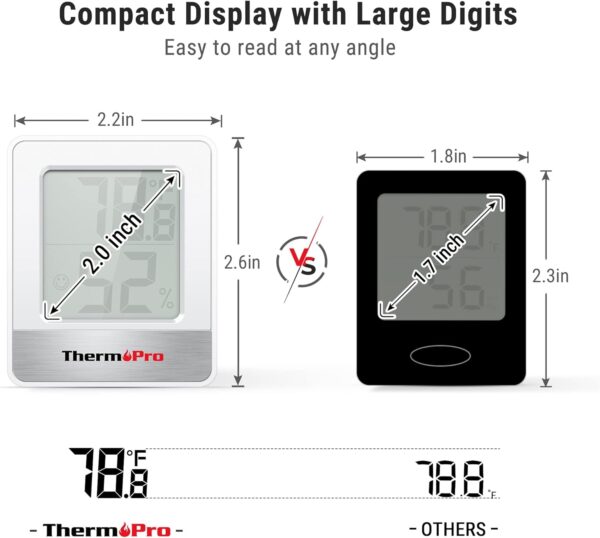 ThermoPro TP49 Mini Hygrometer Thermometer – Indoor Temperature & Humidity - Image 4