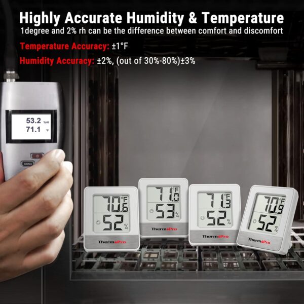 ThermoPro TP49 Mini Hygrometer Thermometer – Indoor Temperature & Humidity - Image 7