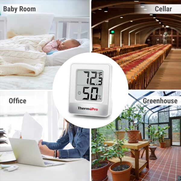 ThermoPro TP49 Mini Hygrometer Thermometer – Indoor Temperature & Humidity - Image 8