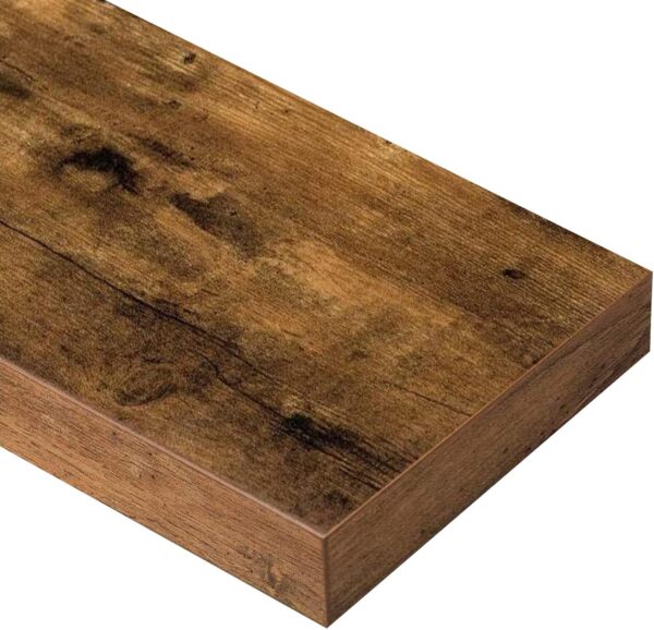 QEEIG Floating Bathroom Shelves – Set of 2, Rustic Wall Shelves - Image 7
