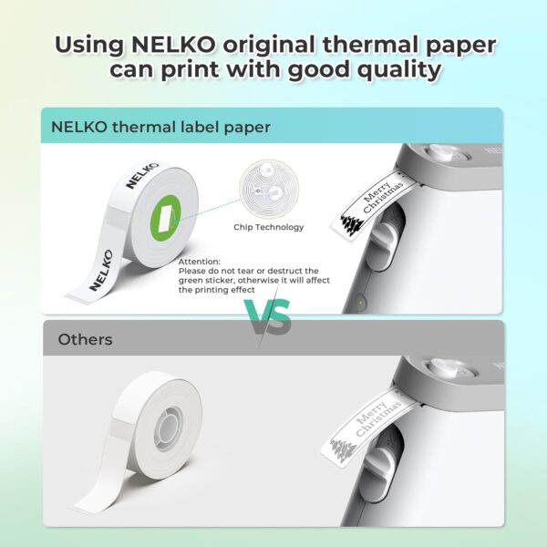 Nelko P21 Bluetooth Label Maker – Portable, App Templates - Image 8
