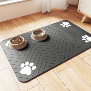 Absorbent & Waterproof Pet Feeding Mat – 12×20 in, Anti‑Slip