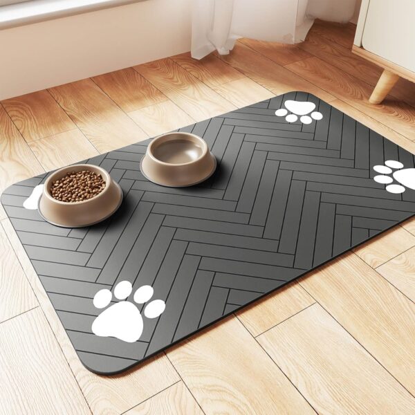 Absorbent & Waterproof Pet Feeding Mat – 12×20 in, Anti‑Slip