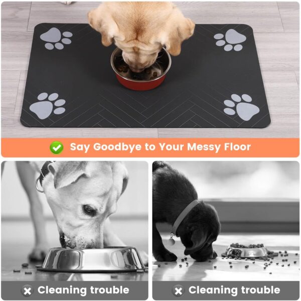 Absorbent & Waterproof Pet Feeding Mat – 12×20 in, Anti‑Slip - Image 3
