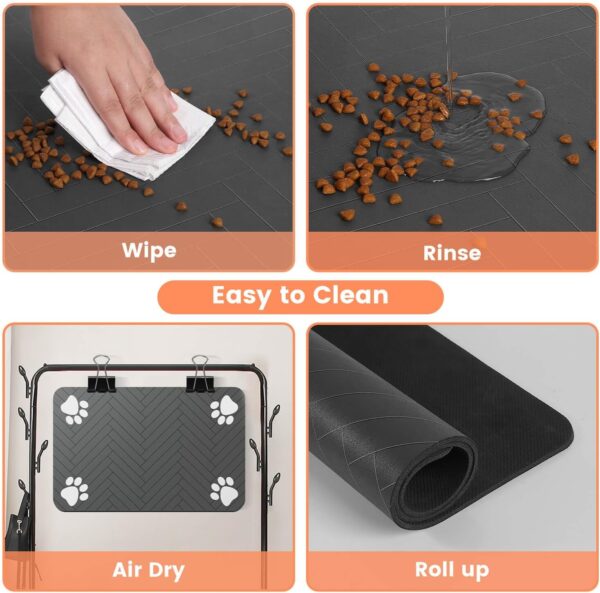 Absorbent & Waterproof Pet Feeding Mat – 12×20 in, Anti‑Slip - Image 4