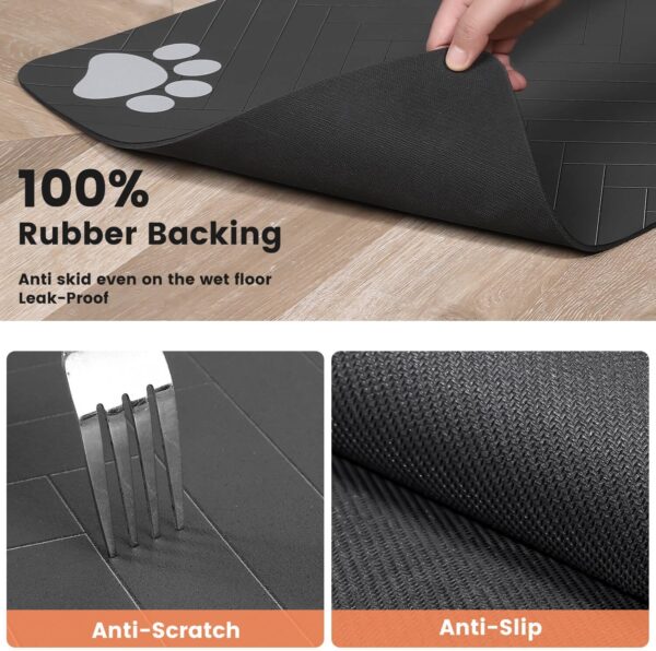 Absorbent & Waterproof Pet Feeding Mat – 12×20 in, Anti‑Slip - Image 5