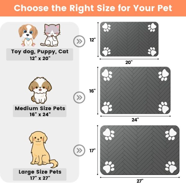 Absorbent & Waterproof Pet Feeding Mat – 12×20 in, Anti‑Slip - Image 6