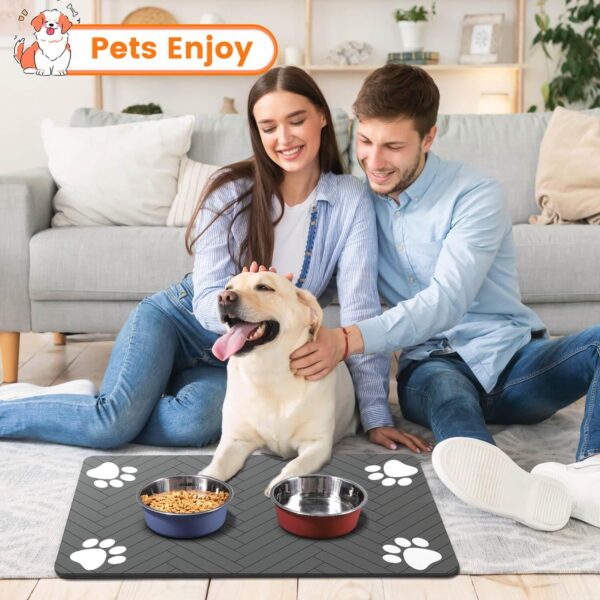 Absorbent & Waterproof Pet Feeding Mat – 12×20 in, Anti‑Slip - Image 7