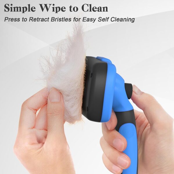 Swihauk Deshedding Grooming Brush – Gentle, Easy‑Clean - Image 3