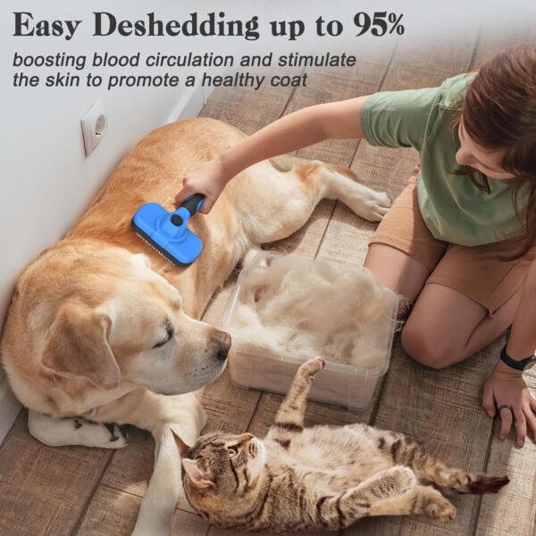 Swihauk Deshedding Grooming Brush – Gentle, Easy‑Clean - Image 5