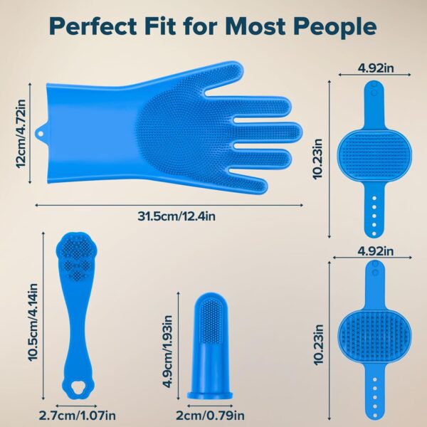 Augwind Pet Toothbrush Kit – Finger Brushes & Dual‑Head Brush - Image 7