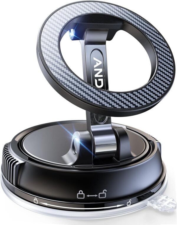 MagSafe Car Mount – Strong Magnetic Windshield/Dash Phone Holder