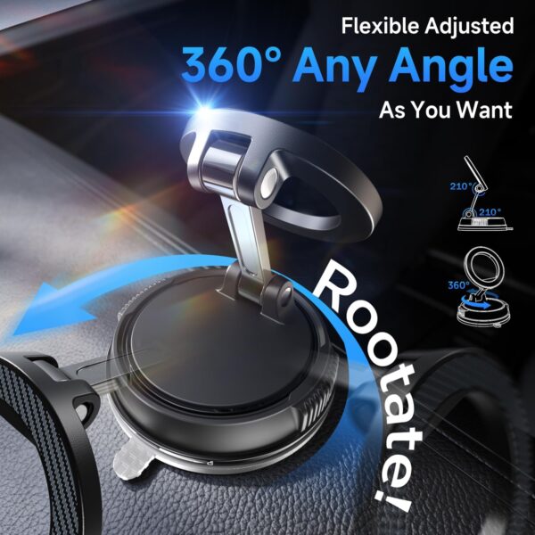 MagSafe Car Mount – Strong Magnetic Windshield/Dash Phone Holder - Image 4