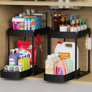 Ukeetap 2‑Tier Pull‑Out Organizer – Multi‑Purpose Under‑Sink Rack