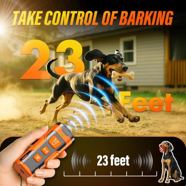 YUYQA Ultrasonic Dog Trainer & Deterrent – Rechargeable, LED Flashlight - Image 3